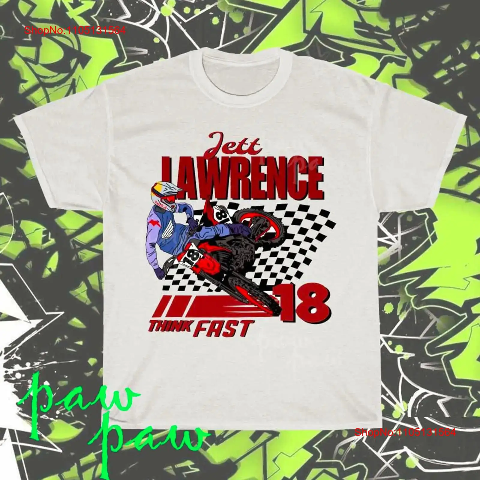 Streetwear Brand Shirts - เสื้อยืดลายกราฟิก Jett Lawrence HD ของแท้ ใหม่เอี่ยม