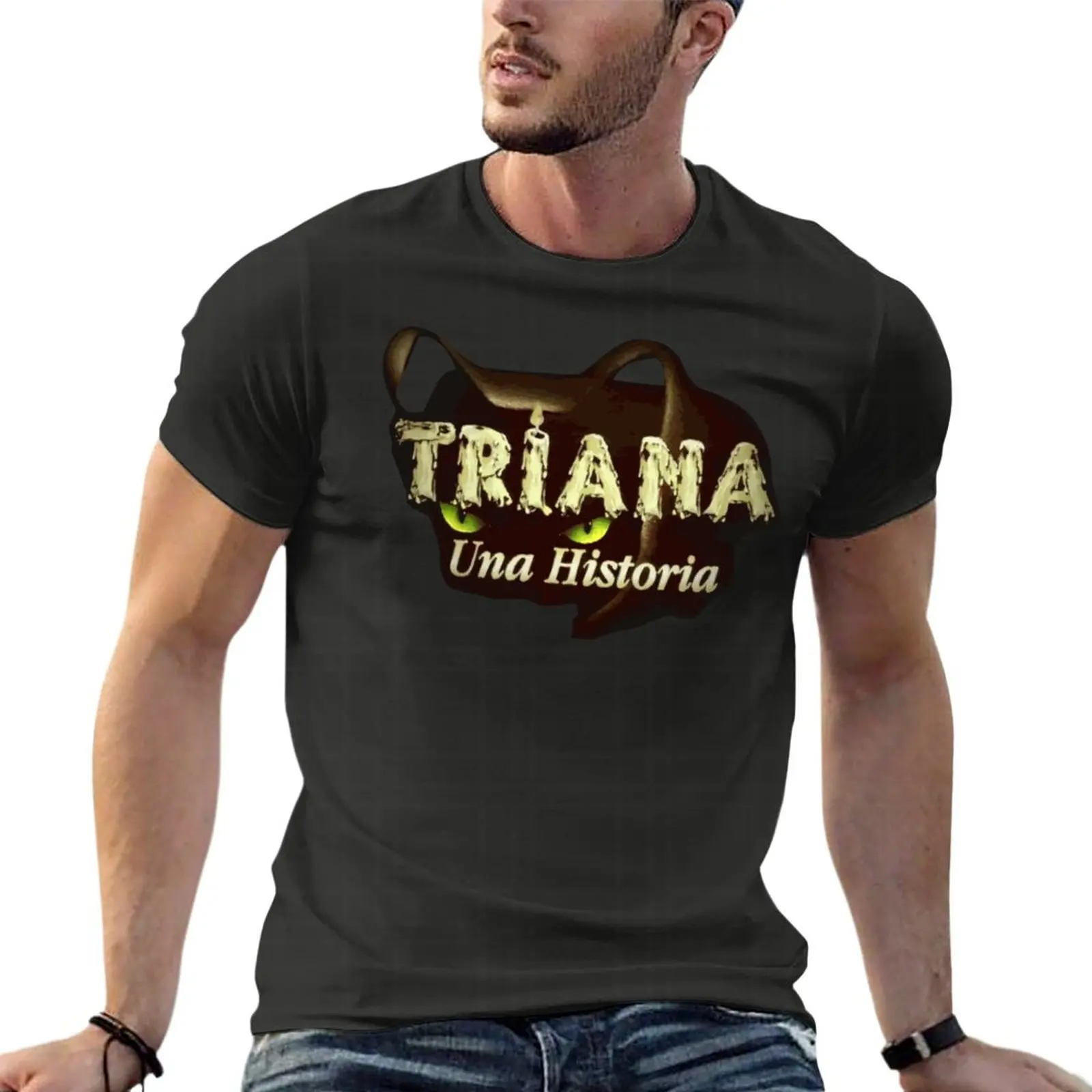 Streetwear Brand China - Triana Una Historia เสื้อยืดโอเวอร์ไซส์สำหรับผู้ชายเสื้อผ้าแบรนด์เนมเสื้อยืดสตรีทไซส์ใหญ่