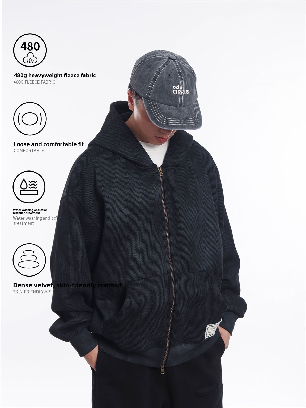เสื้อฮู้ดดี้สไตล์ญี่ปุ่นย้อนยุ - Streetwear Brand Japanese บทวิจารณ์และราคา