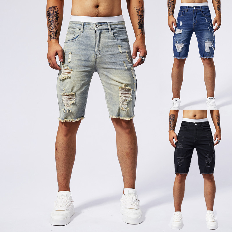 2025 ฤดูร้อนใหม่ผู้ชาย Ripped  - Streetwear Brand China บทวิจารณ์และราคา