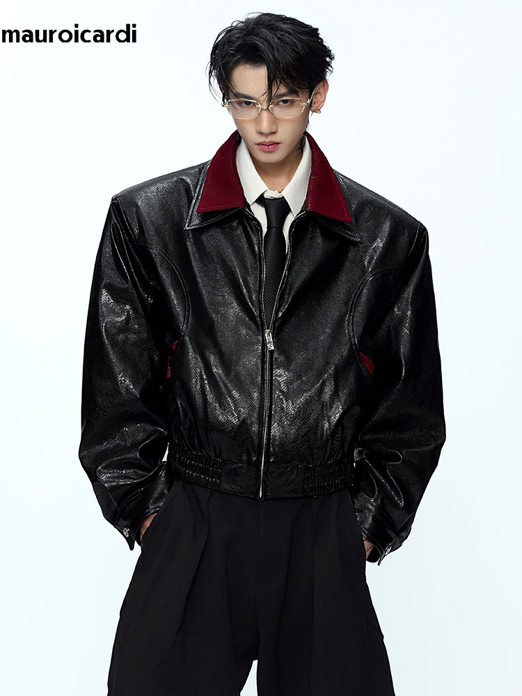 มาโรอิการ์ดี แจ็คเก็ตหนัง PU ล - Streetwear Brand China บทวิจารณ์และราคา