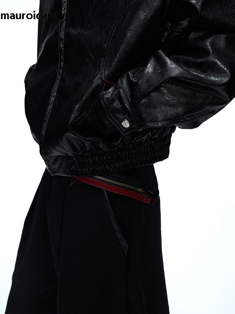 มาโรอิการ์ดี แจ็คเก็ตหนัง PU ล - Streetwear Brand China บทวิจารณ์และราคา