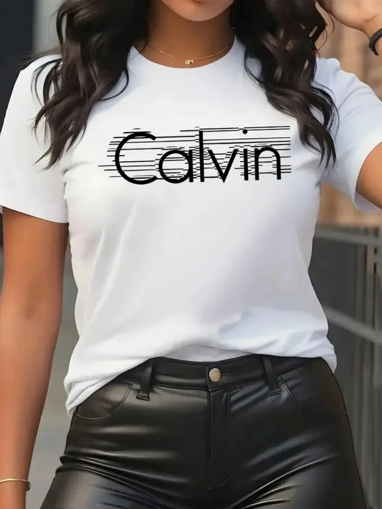 เสื้อยืดผู้หญิงคาลวินแฟชั่นลำล - Streetwear Brand Shirts บทวิจารณ์และราคา