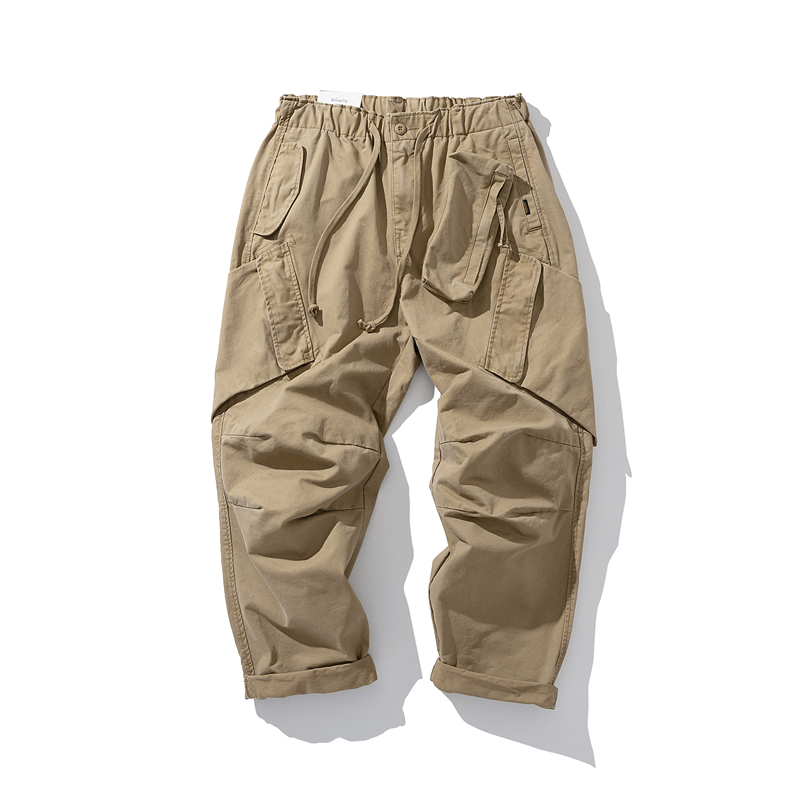 กางเกงคาร์โก้ทรงหลวมสไตล์วินเท - Streetwear Brand Japanese บทวิจารณ์และราคา