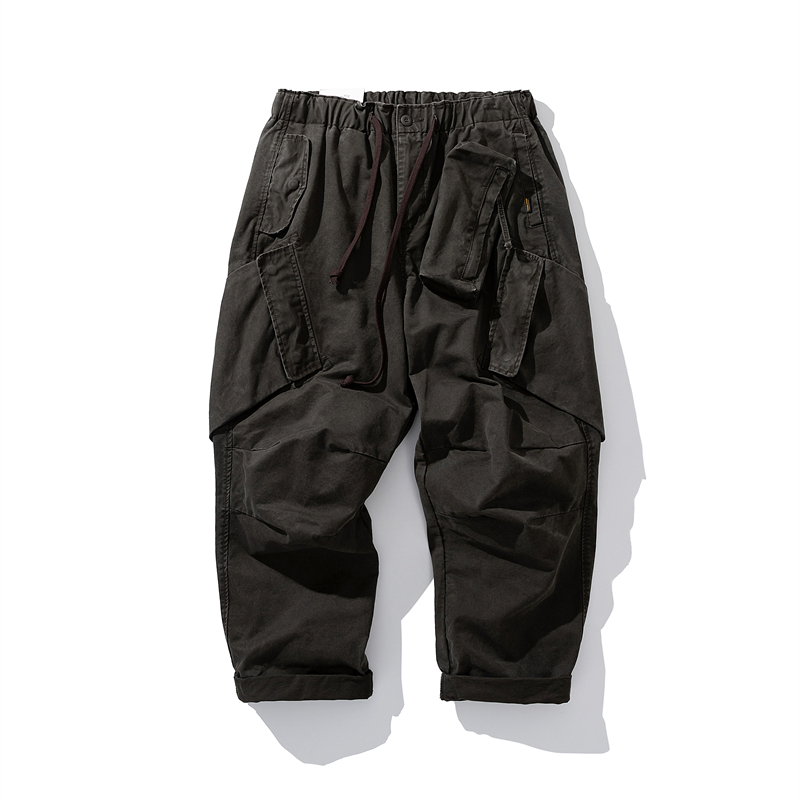 กางเกงคาร์โก้ทรงหลวมสไตล์วินเท - Streetwear Brand Japanese บทวิจารณ์และราคา